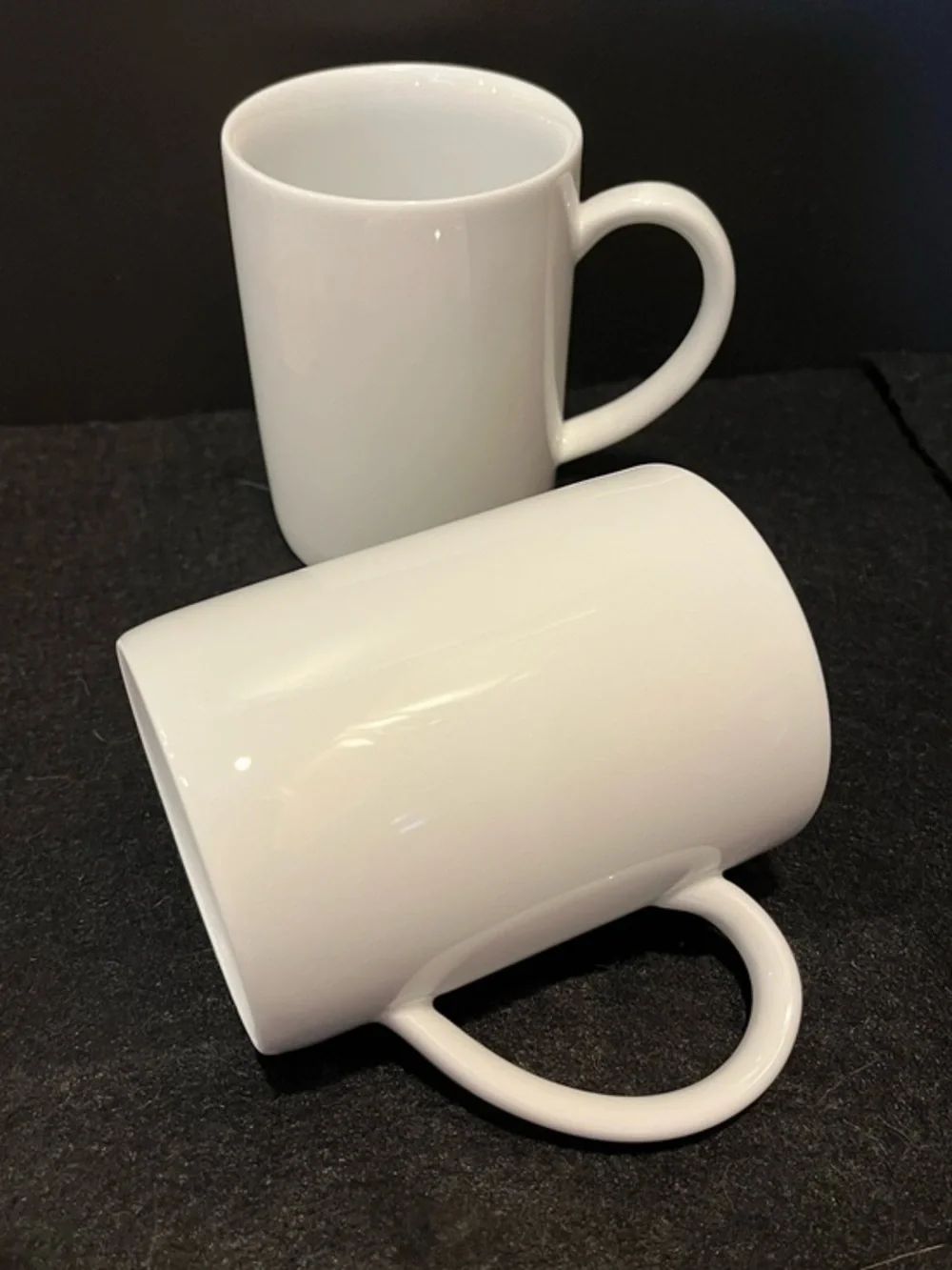 Crate & Barrel White Coffee Mug - Set of 2